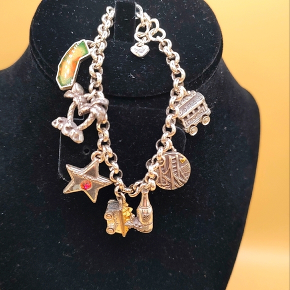 Brighton State of California Charm Bracelet Silver Plated! - Picture 4 of 14